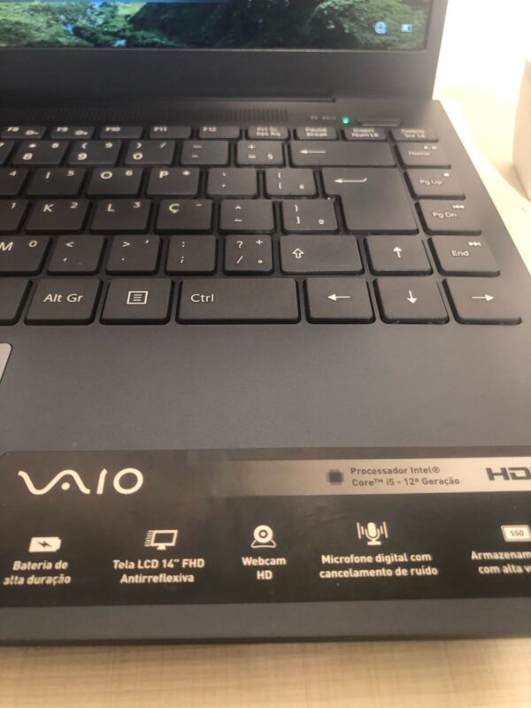 Vaio - i5-12°GEN - 8GB Ram - SSD 256GB Nvme - Rede 5G - Bluetooth - Tela 15.6 - Completo - Image 7