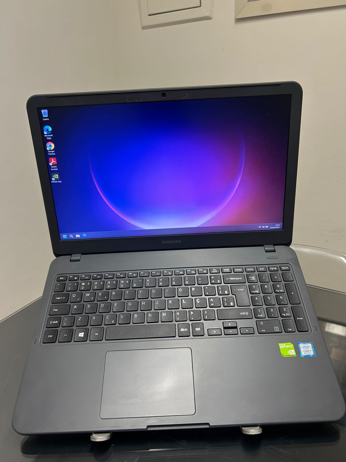 Notebook Samsung I7-8º - SSD 256 TB NVME -HDD 1 TB SATA - 20 GB RAM DDR4 -Nvidia DEDICADA 2G -15P