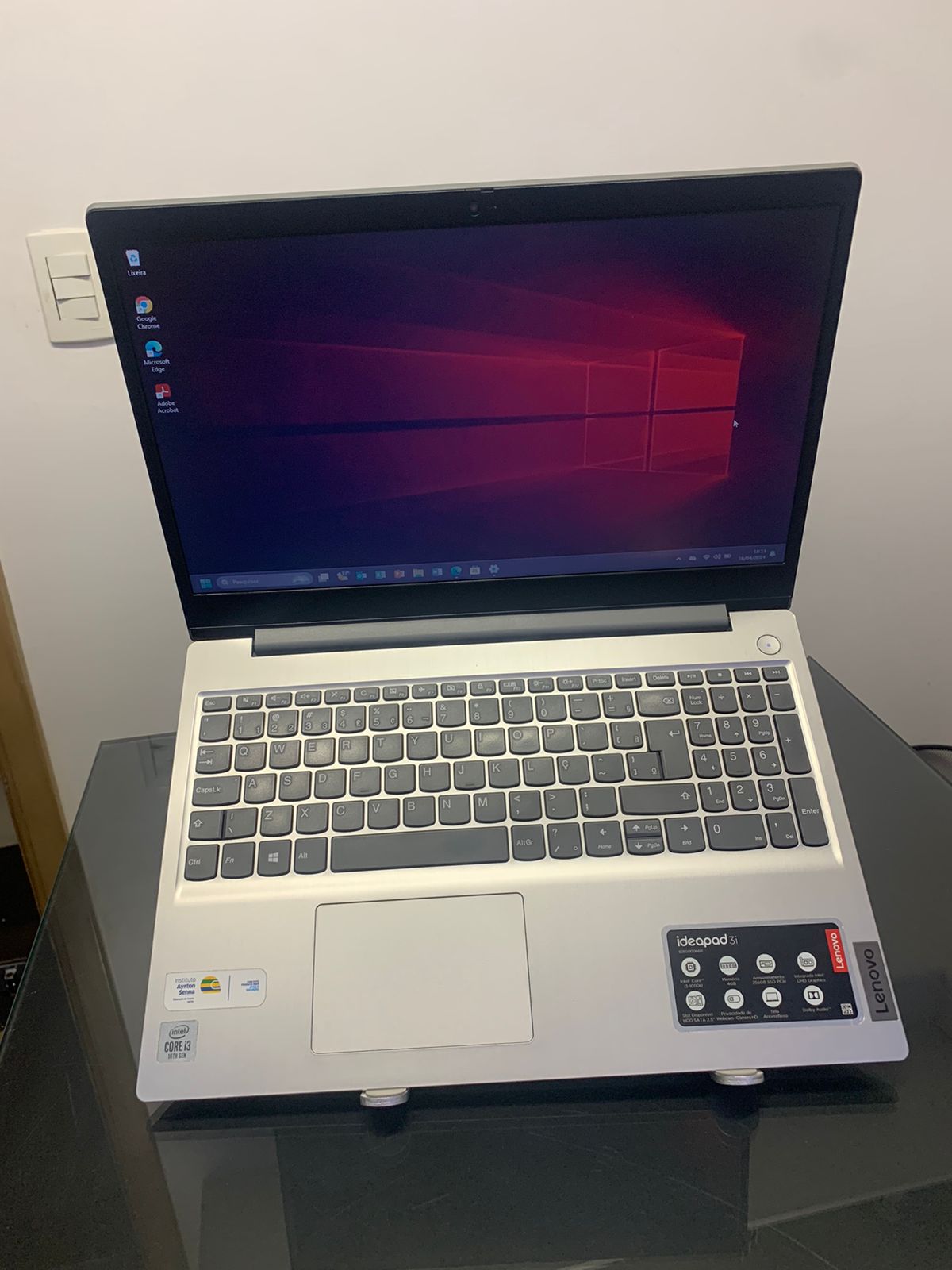 Notebook Lenovo Ideapad 3 - i3-10°Geração - 8GB Ram DDR4- SSD 256GB Nvme - Rede 5G - 15 Polegadas -Completo - Imagem 6