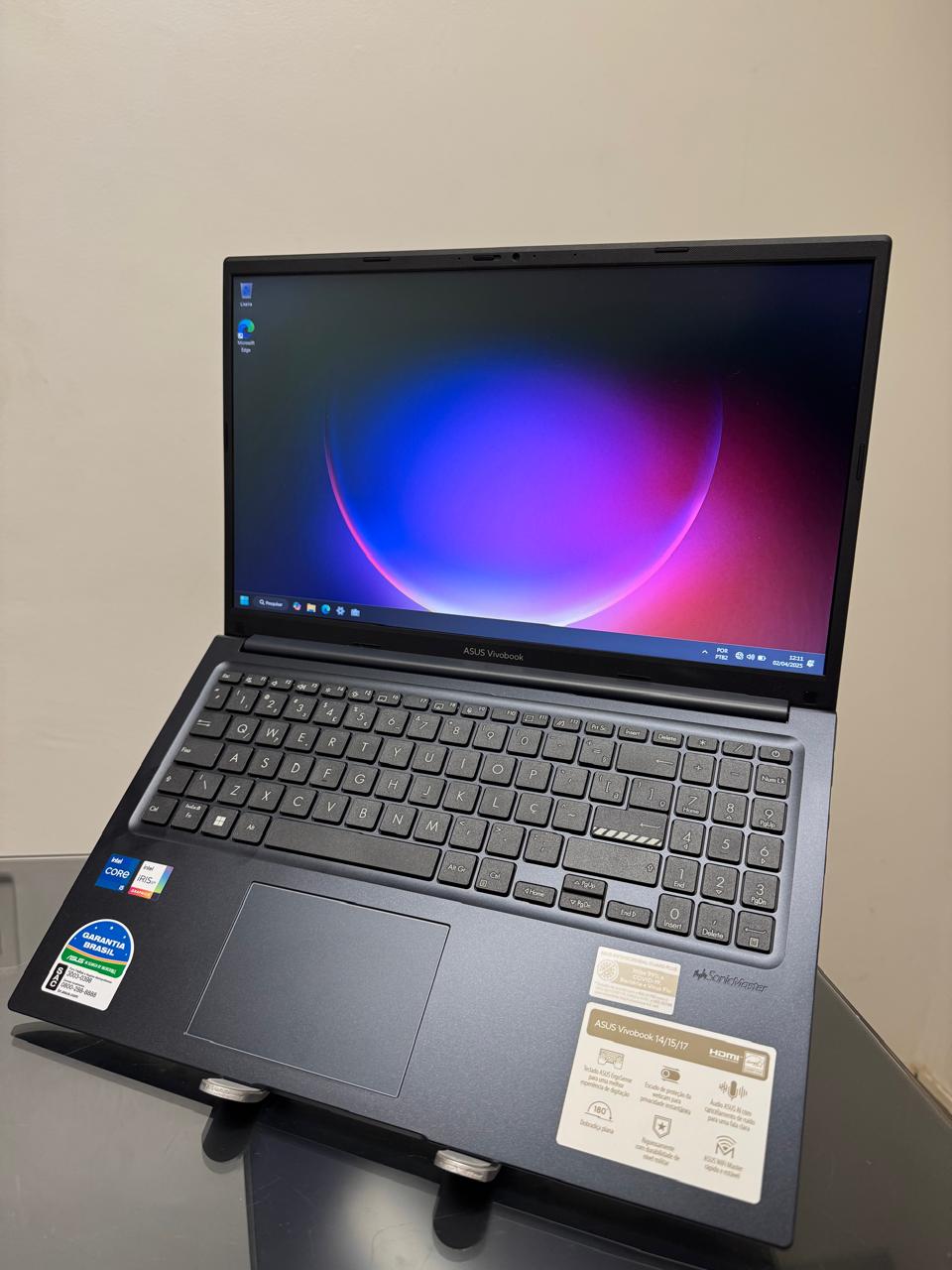 Notebook Asus Vivobook - i5-13°Geração - 8GB Ram - SSD 256GB Nvme - Intel Iris XE -15P- Completo - Imagem 6