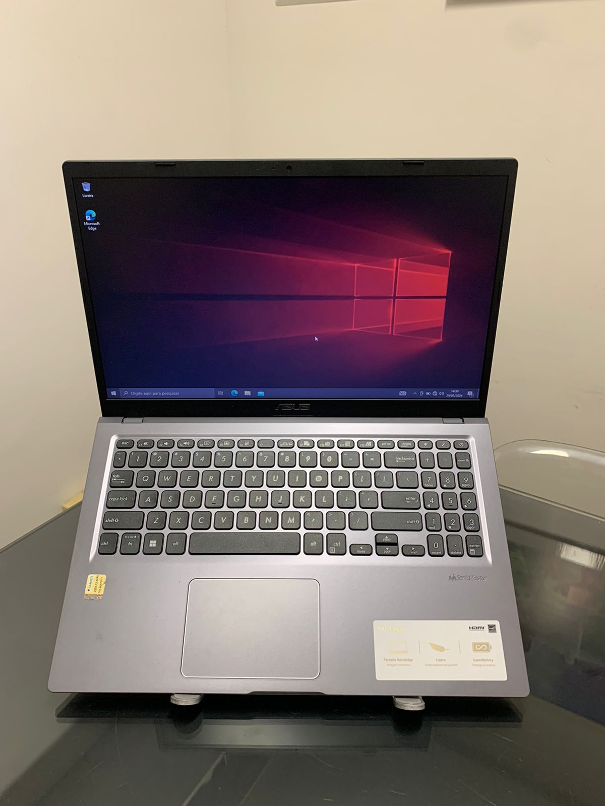 Notebook ASUS - Intel Celeron 11º - 4GB Ram DDR4- SDD 128GB NVme - 15,6 Polegadas